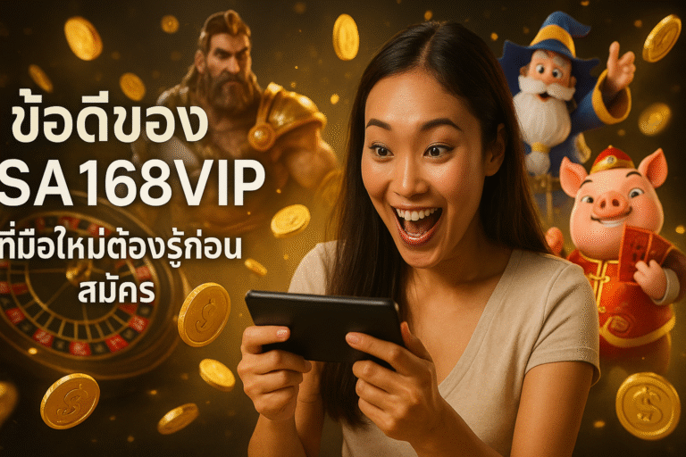ข้อดีของ SA168VIP ที่มือใหม่ต้องรู้ก่อนสมัคร