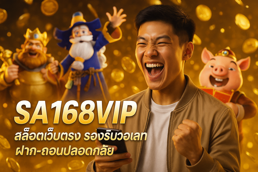 SA168VIP สล็อตเว็บตรง รองรับวอเลท ฝาก-ถอนปลอดภัย