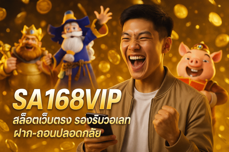 SA168VIP สล็อตเว็บตรง รองรับวอเลท ฝาก-ถอนปลอดภัย