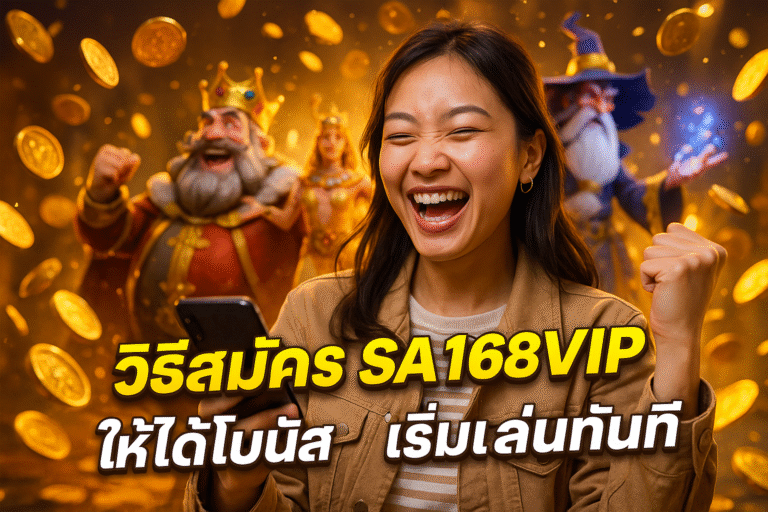 วิธีสมัคร SA168VIP ให้ได้โบนัส เริ่มเล่นทันที